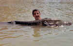 Siluros pescados en el embalse de mequinenza, con pez artificial, una modalidad tan desconocida como efectiva y espectacular, 2,07m y 2,02m.